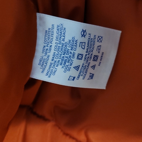 EUC Land's End Houndstooth snap puffer vest sz L - Picture 2 of 6